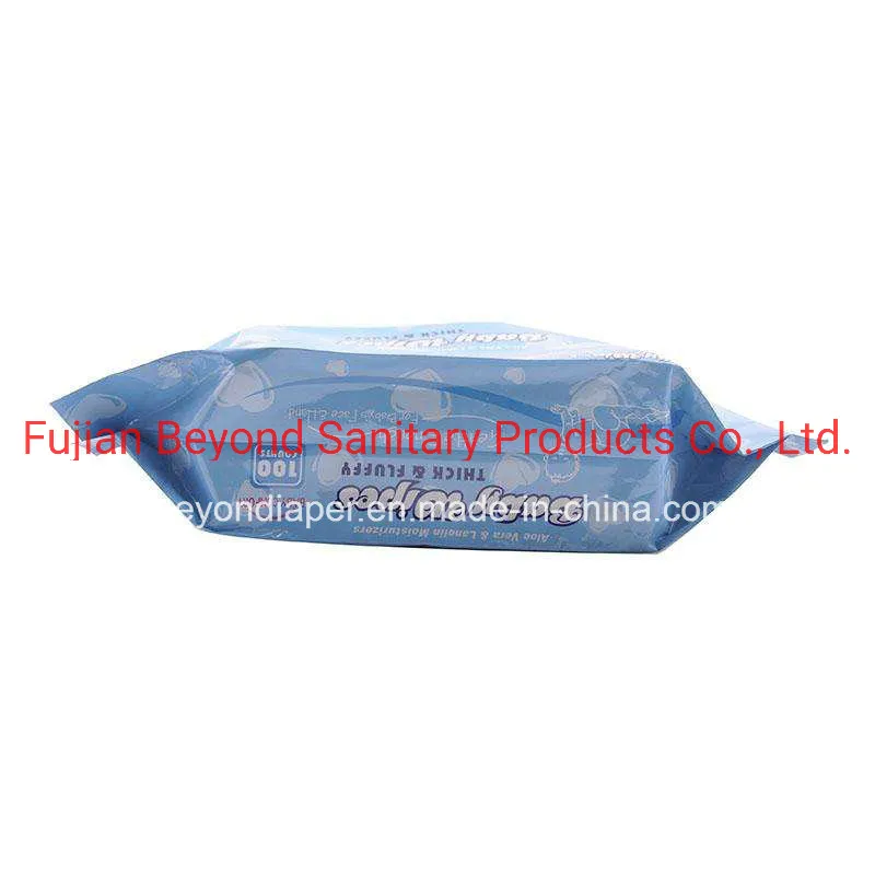 Nouveau design de lingettes humides Solf Baby Care Baby
