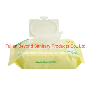 Nouveau design de lingettes humides Solf Baby Care Baby