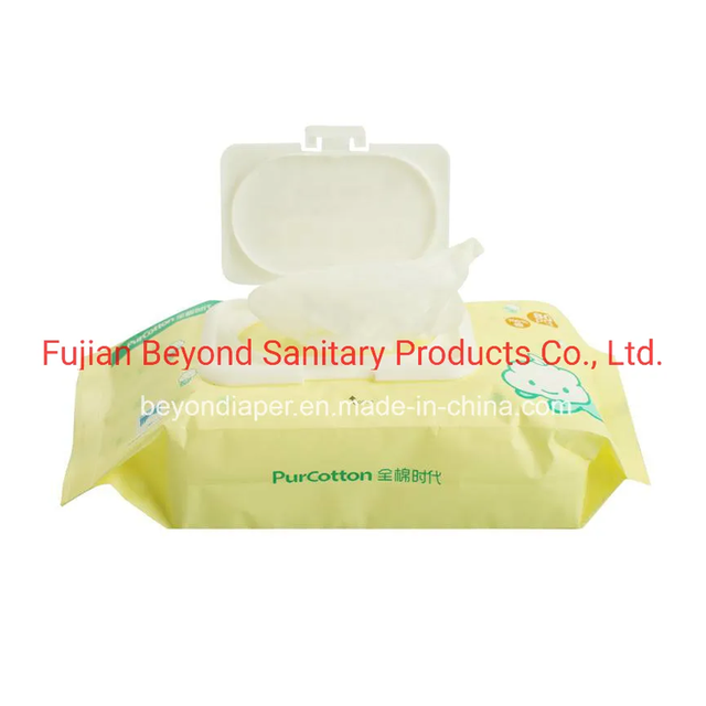 Nouveau design de lingettes humides Solf Baby Care Baby